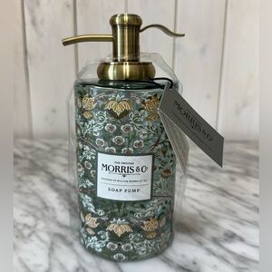 Morris & Co., Floral Glass Soap Dispenser